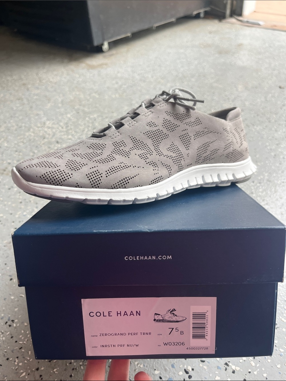 Cole Haan Womenโs Zerogrand Perf Trainer โ Light Gray